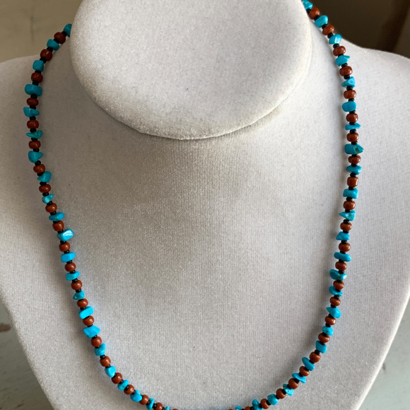 Convertible Turquoise 3-2-1 Strand Necklace Suite - Picture 7 of 8